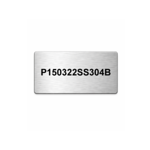 Plaque 1.5" x 3" (38.1mm x 76.2mm) - Inox 304 gravé au laser