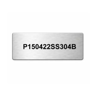 Plaque 1.5" x 4" (38.1mm x 101.6mm) - Inox 304 gravé au laser
