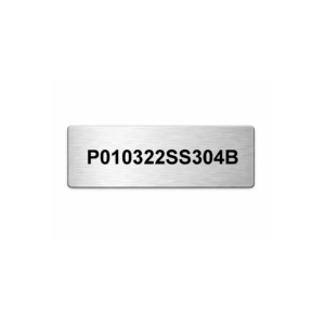 Plaque 1" x 3" (25.4mm x 76.2mm) - Inox 304 gravé au laser