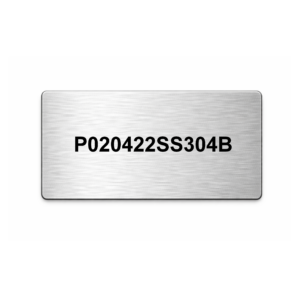 Plaque 2" x 4" (50.8 mm x 101.6 mm) - Inox 304 gravé au laser