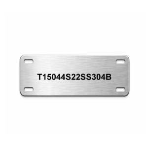 Étiquette / Tag 1.5" x 4" (38.1mm x 101.6mm) - Inox 304 gravé au laser